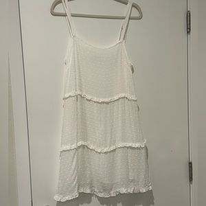 Auguste the Label white dots mini dress. Size US 6, with slip